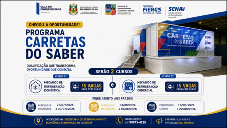 🚀📚✨ Mais uma oportunidade de qualificação profissional gratuita em Araricá!