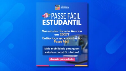 Passe Fácil Estudantil oferece gratuidade no transporte para estudantes