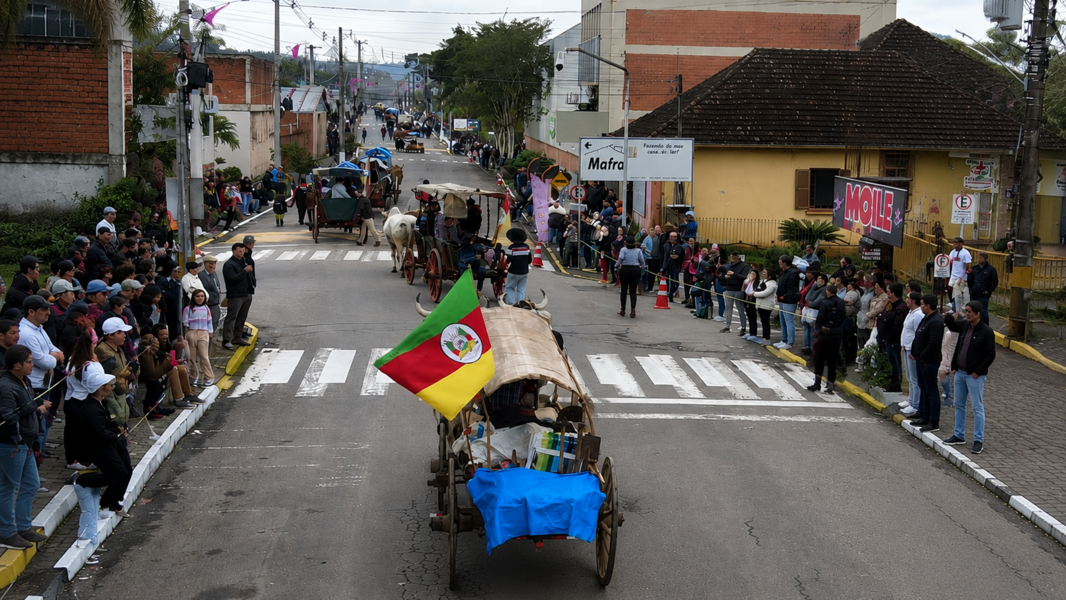 Entre caminhos, histórias e tradições, Araricá mantém viva a cultura dos Bois Carreiros, um momento de união, emoção e valorização das nossas raízes.