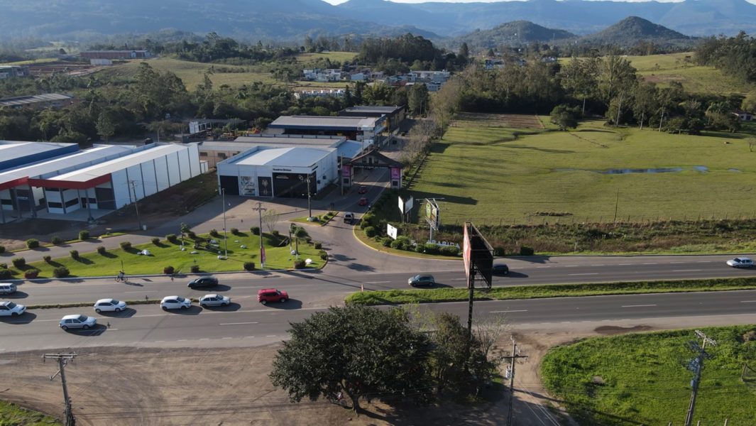 Registro de imagem aérea do município