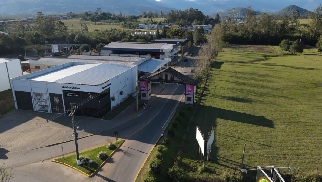 Registro de imagem aérea do município